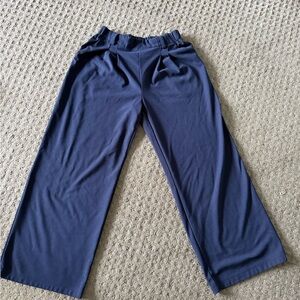Women’s Navy Blue Wide Leg Work Trousers